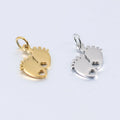 Fashion Jewelry Accessories Jewelry Findings Stainless Steel Foot Shape Charm pendant Charm Pvd 18k Gold Plated Polished