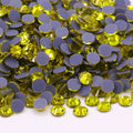 CJ High Quality Flat Back Loose Round Rhinestone Ss12 Ss16 Ss30 Glass AB Shiny Hot Fix Rhinestones