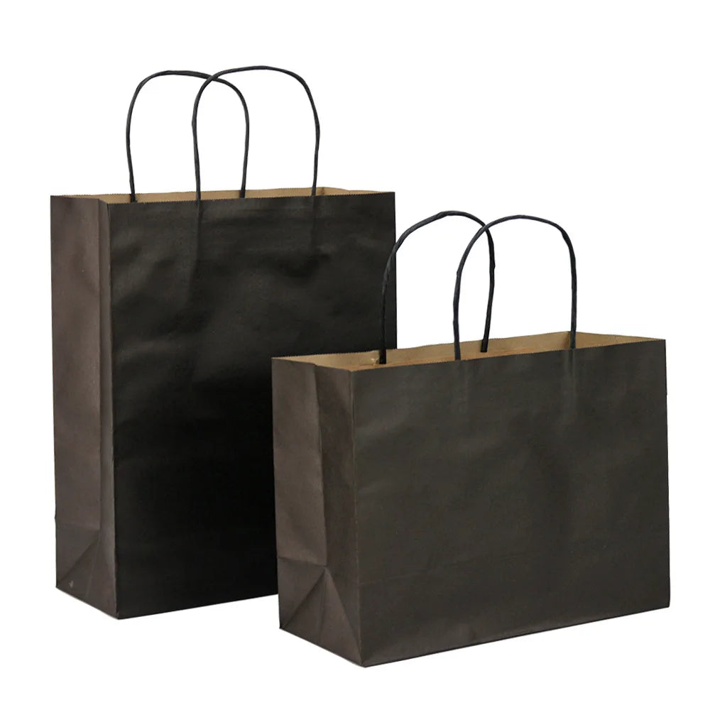 Recycled Ready Ship Lamination Printing Classic Style for Supermarket Promotion Kraft Paper Shopping Bag