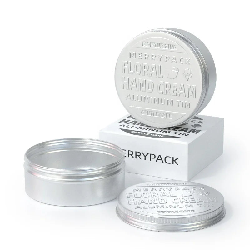 Free Sample Containers Storage 250ml 250g Silver Cosmetic Hand Body Cream Container Aluminum Jar