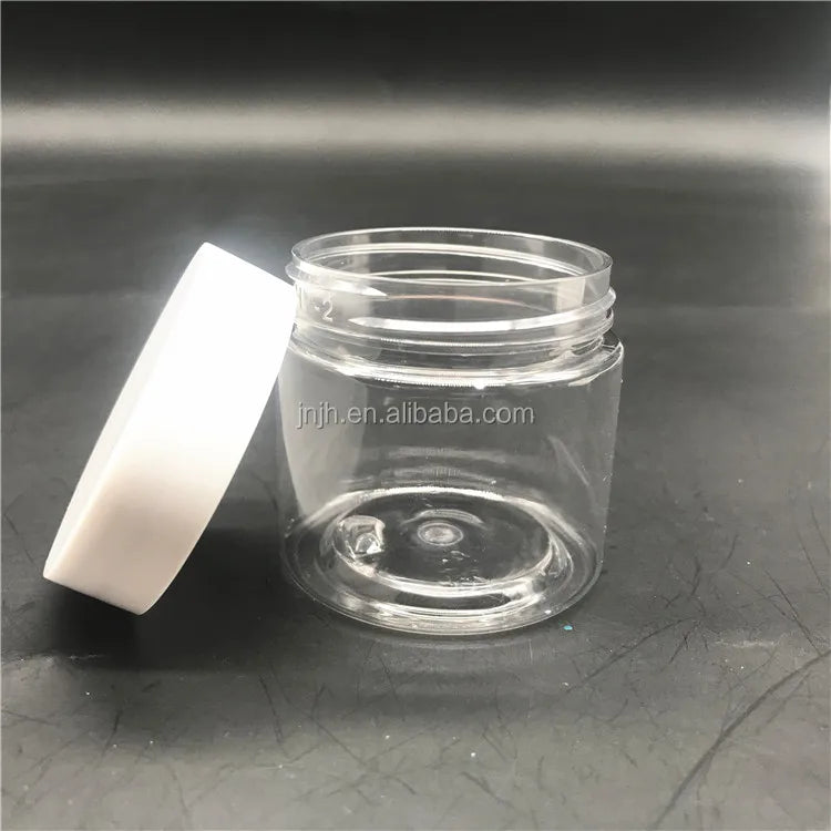 30ml 50ml 60ml Transparent Pet Plastic Jars With Screw Lid