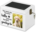 Wholesale Hot Selling Pet Urns Pet Wooden Memorial Urn with Photo Frame Funeral Dog Memorial Box