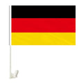 German Car Flag Window  with Clips  Back Window Mustang Long Pole Car Flag Holder Blank Car Flag Stand