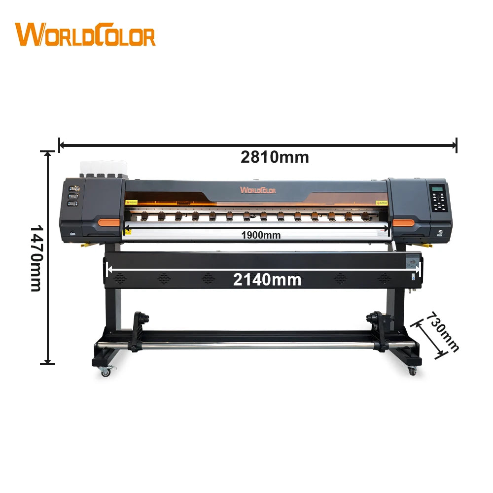 Worldcolor Factory Price Eco Solvent Printer Digital Printing Machine Inkjet  Printer for Vinyl Sticker Printing