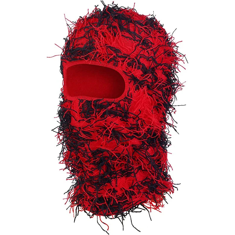 Wholesale Fashion Wind Proof Face Knitted Acrylic Grassy Balaclava Ski Mask