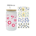 Custom Wholesale Price Evil Eye 3D UV DTF Cup Wrap Transfers Stickers  DTF UV  Libbey Cup Wraps 16Oz  Tumbler for Evil Eyes