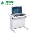 Cheap Modern Extendable Metal Teaching Furniture Multimedia Classroom Manual Screen Flip Security Box Computer Desk Custom Size