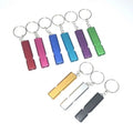 120DB Dual-tube Whistle Keychain Outdoor Survival Self Defense Safety Whistle Key Chain Ring Emergency EDC Tool Whistle Keychain