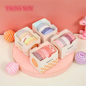 Kawaii Japanese Washi Tapes Student Kids Diary Planner Craft DIY Decorative Masking Tapes 5pcs/box 951