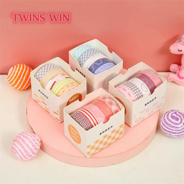 Kawaii Japanese Washi Tapes Student Kids Diary Planner Craft DIY Decorative Masking Tapes 5pcs/box 951