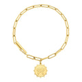Latest High Quality 18K Gold Plated Stainless Steel Jewelry Butterfly Charm Oval Chain  Bracelet B212243