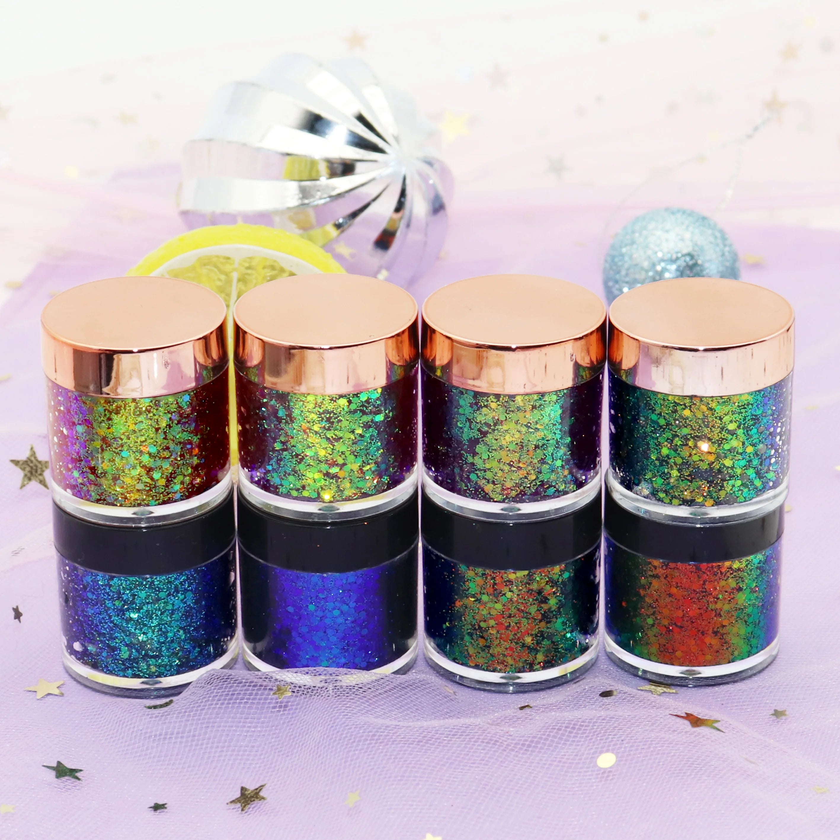 Duochrome 8 Color Multi Chrome Pigment Glitter Eyeshadow Shiny Multichrome Eyeshadow