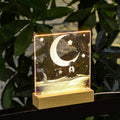 Wholesale Modern Night Lamp Holder 3d Acrylic Sign Rectangle Wood Led Light Base with Usb Cable Switch for Bedroom