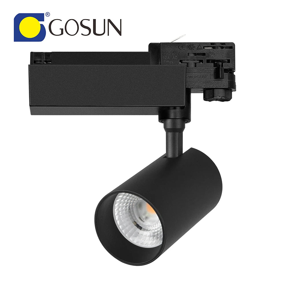 Adjustable LED Track Lamp With 4/6 Wires Surface Mounted or Pendant Track Light Rail Indoor Aluminum Spotlight