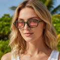 XY3203 Vintage Rivet Small Oval Sunglasses Tinted Retro Tortoiseshell Sun Glasses Unisex UV400 Protection Custom Logo Eyeglasses