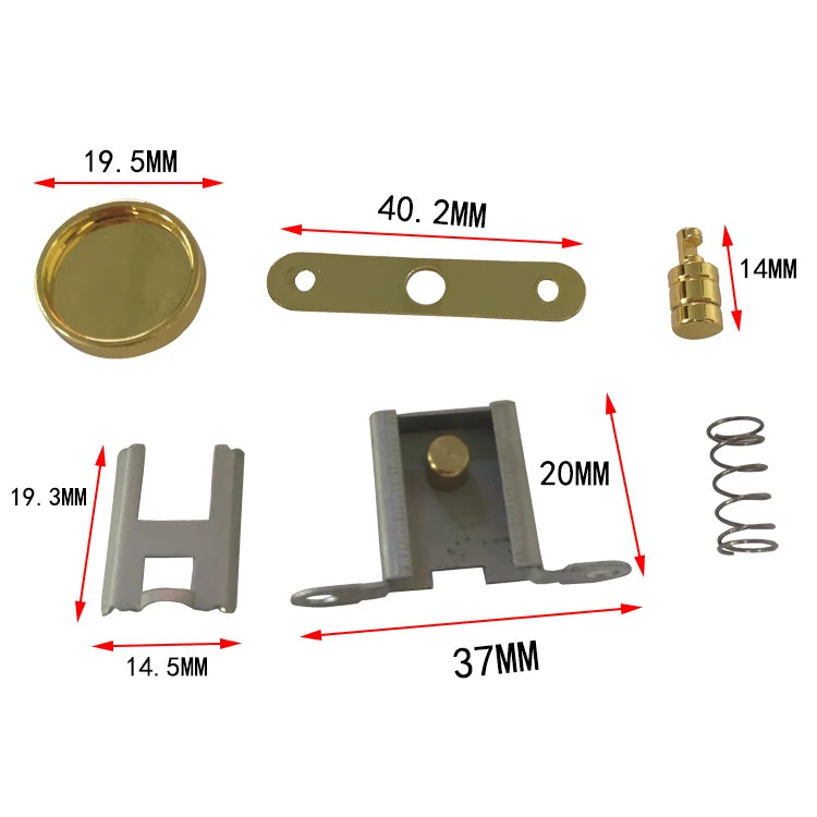 Premium Watch Box Metal Accessories Push Button Lock Box Button Catch