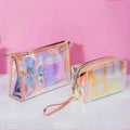 Cosmetic Bag Laser iridium Custom Gift Bag Dazzling Transparent Bag Portable Storage Bag
