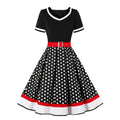Women Vintage Dress 1950s 60s Retro Dress Plus Size Floral Cotton Women Ladies Swing Rockabilly Dresses Vestidos