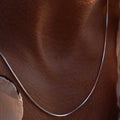 EManco Waterproof Dainty Stainless Steel Gold Plated Mens Octagonal Chain Necklace Jewelry Octagon Chain Necklace Men