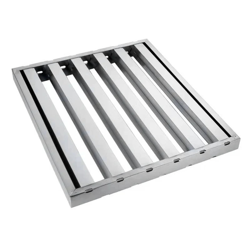 Commercial Kitchen Baffle Filter Stainless Steel Industrial Big Basket Natural Gas Strainers