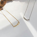 Minimalist 8 Shape Micro Pave Zircon 925 Sterling Silver Necklace Gold CZ Infinity Pendant Necklace