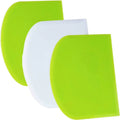 Multi-Purpose Food-Safe Plastic Dough Cutter and Scraper Metal Bench Scrappers for Home Kitchen Use