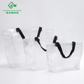 Custom Eco-friendly Recycled Transparent PP Woven Shopping Bag Clear Tote Bag with LOGO Promotional and See Through Bags