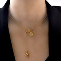 Chinese Wind Gold Titanium Necklace High-grade Luxury Lucky Gourd Fuzi Simple Necklace for Women