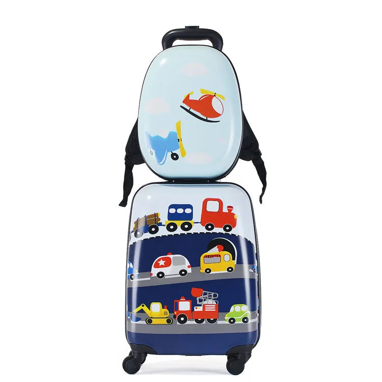 Unicorn Unisex 18"+13" Universal Wheel Mother Box Set Fashionable Style 10 Colors Fixed Casters School Use Suitcase Trolley PC