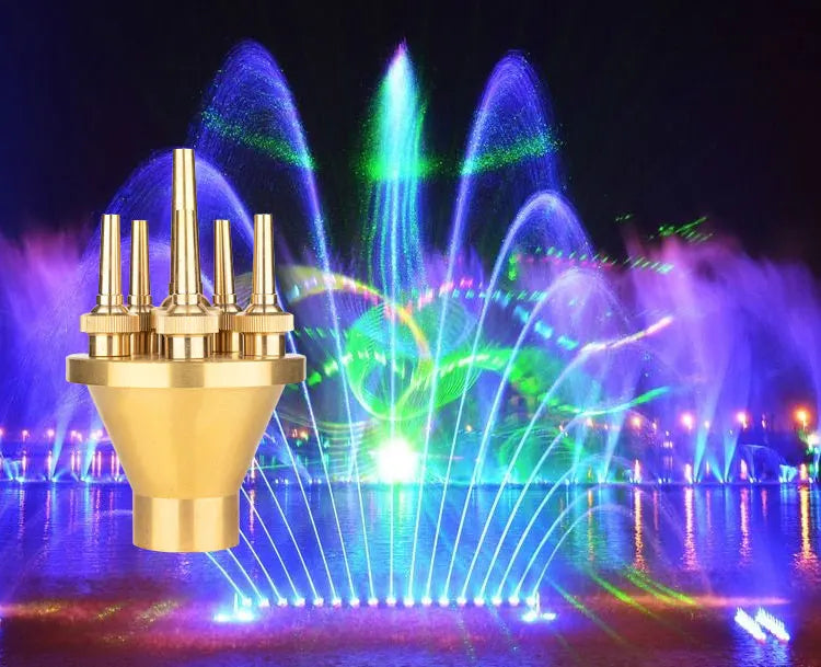 Factory Supply Copper Dancing Water Fountain Nozzle Sprinkler Heads Pond Fountain Dance Nozzles for Sale Stone Garden Products