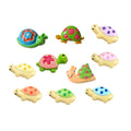 Cute Artificial Animals Tortoise Snail Flat Back Resin Cabochon Charms for Children Play Kit