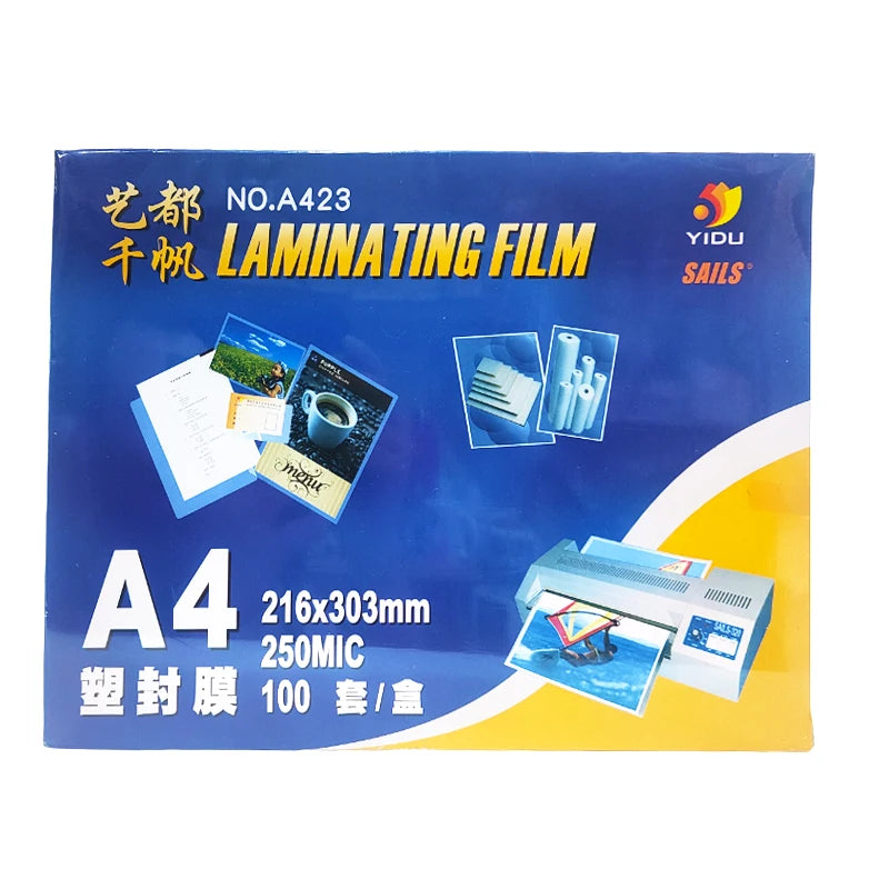 A4  250mic PET Laminating Pouches Laminating Film Pouch
