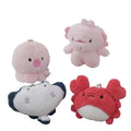 mini plushie Ocean Marine stuffed animals plush toys Octopus Crab Devil Ray Fish fish key chain peluches claw machine plush toys