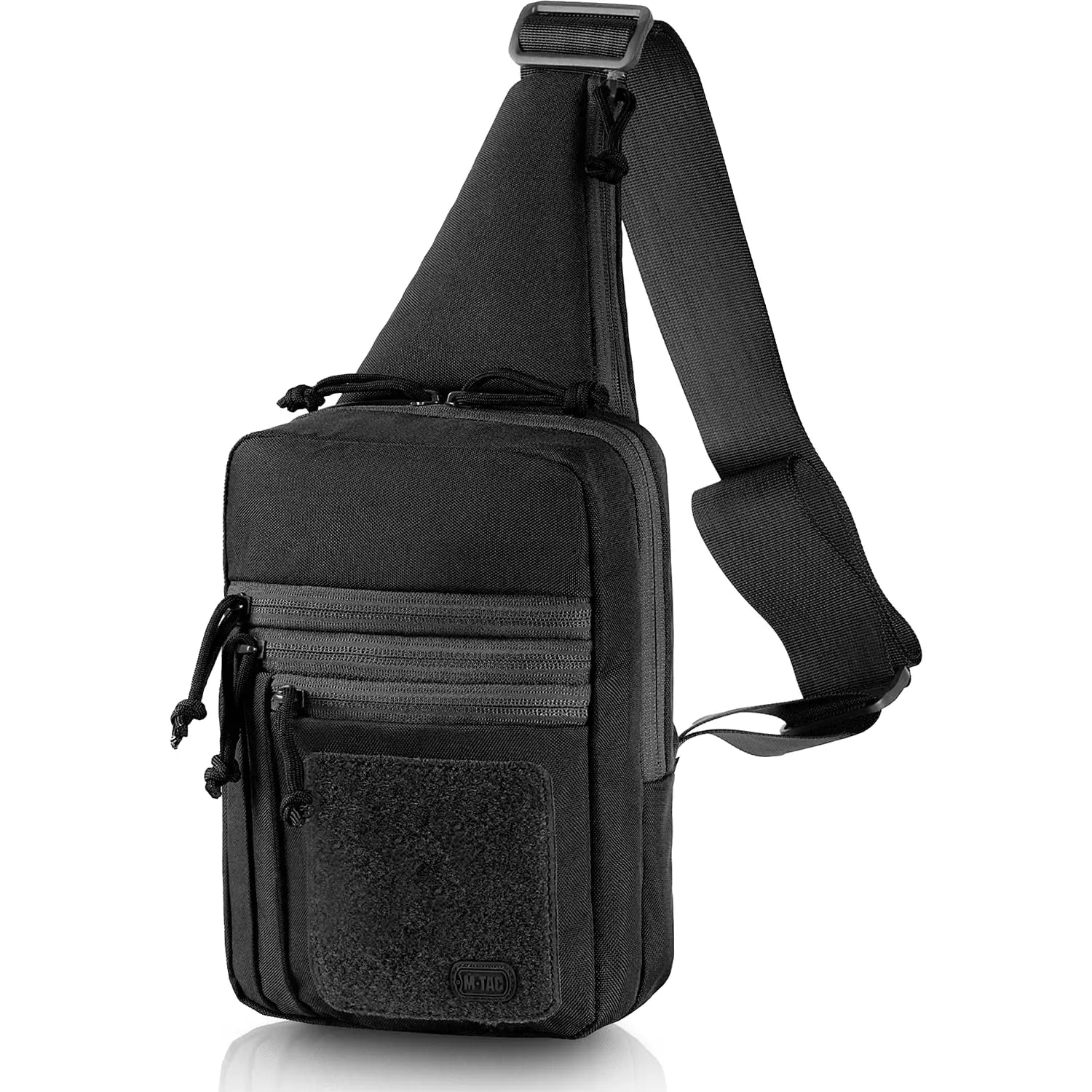 Large Big Designer All Black Men's Everyday Concealed Carry Nylon Crossbody Shoulder Bag for Men Male
