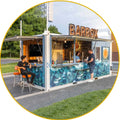 2025 China 10ft 40ft Used Luxury Modular Folding Flatpack Prefab Mobile Van Garden Office Design House 20ft Shipping Container