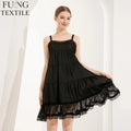 FUNG Clothing Manufacturers Custom Women White Dress Sleeveless Elegant Girls Causal Dresses