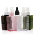 Square Plastic Spray Bottle 100ml Clear Pink White Brown PETG Cosmetic Packing Refillable Empty Fine Mist Sprayer Bottle