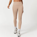 MAYYOUNG Women's Large Size High-Waisted Elastic Waist Ankle-Length Gym Tights Solid Pattern Workout Fitness Sports Seamless
