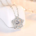 Star Moissanite Diamond Necklace Arrival 925 Sterling Silver New Sparkling Star of David North for Women Latest Necklace Designs