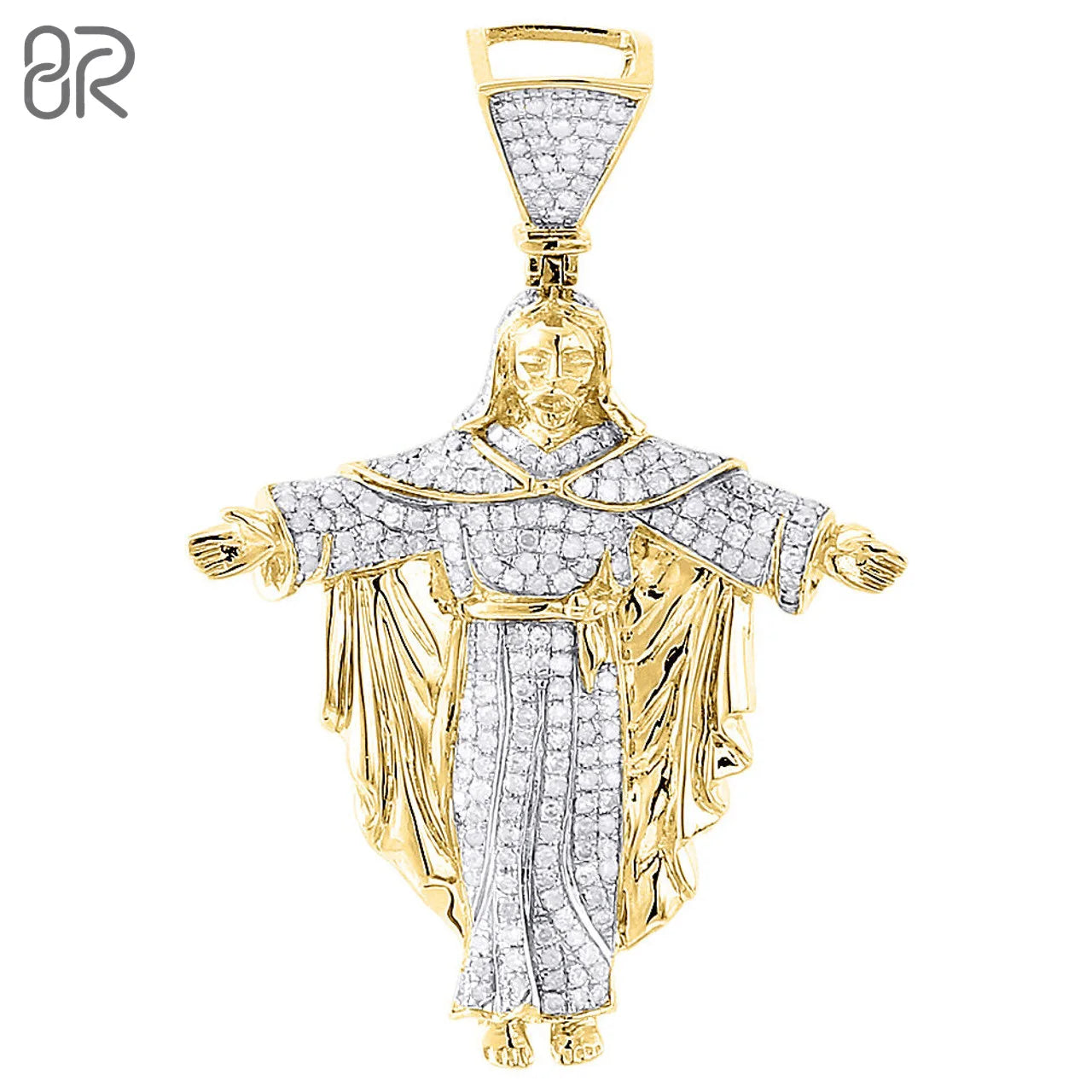 Jesus Christ the Redeemer VVS Moissanite Pendant Custom Charms 925 Silver 18k Gold Fine Jewelry for Necklace Women Men