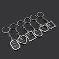 Wedding Party Gift Fob Lovers Heart Shaped Picture Insert Photo Album Metal Keychain Photo Frame Key Chain