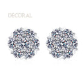 Factory Wholesale 1.6CT  925 Sterling Silver Luxury Custom Jewelry Moissanite Vvs Moissanite Hoop Earrings for Women