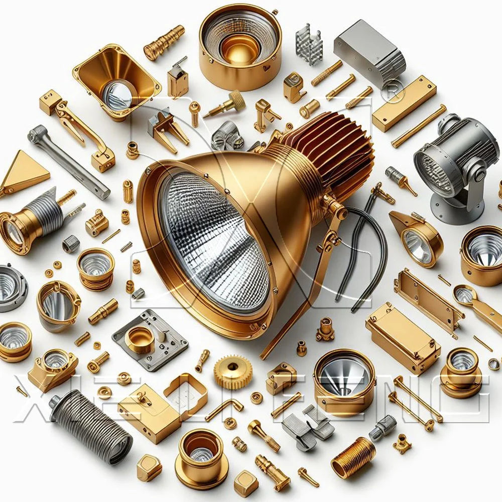 Customized Lighting Metal Parts Drawing-Based Machining Services With Processing Hardware Parts for the Lighting Industry
