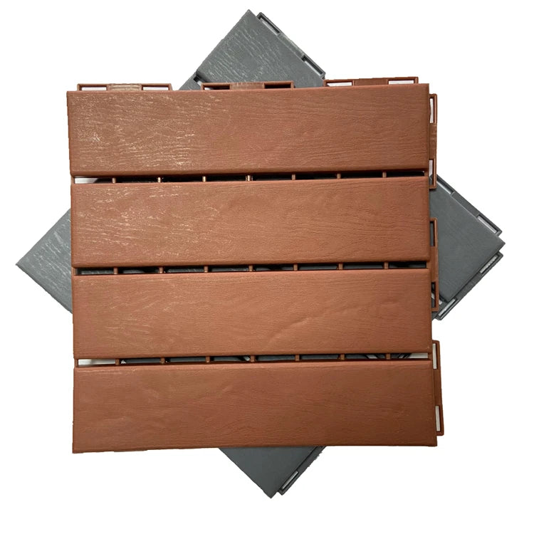 Waterproof Outdoor Flooring  Plastic Composite  Decking Interlocking Outdoor Paver Block Proof Patio  Deck Tiles