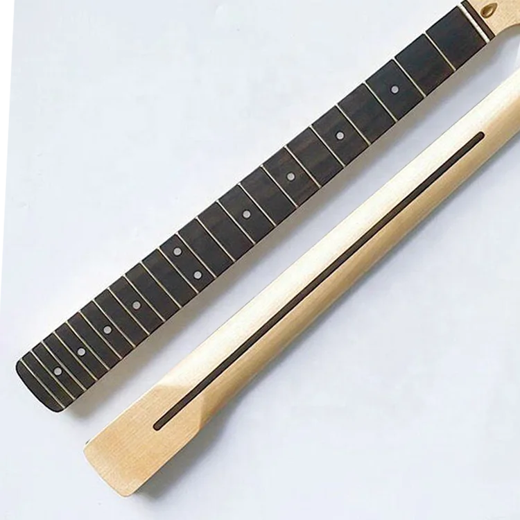 Yasen 22 Frets 25 Inch Scale Replacement Guitar Neck Canadian Maple Neck ST Guitar Neck with Rosewood Fretboard