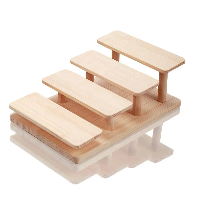 Exhibitor Fashion Bamboo Eyewear Wood Material Display Tray Storage Box Spectacles and Sunglasses 7cell Palletized