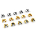 Crimp Bead Cover Wholesale Jewelry Accessories Findings Stainless Steel 18K Pvd GOLD Plating End Beads for Jewelry Making3-5 mm
