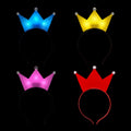 Led Light up Headbands White Crowns Led Crown Hair Hoop Glowing Night Christmas Wholesale Led Glow Crown Headband