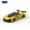 Nostalgic 2025 Bricks Brick Set Yellow Building Blocks Supercar for Kids Toys Gift Building Block Sets Car