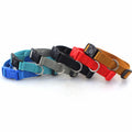 Adjustable Plain Nylon Dog Collar Colorful Printed Vegan Leather Personalized Gift with Collar Para Perros collar MegaBDM